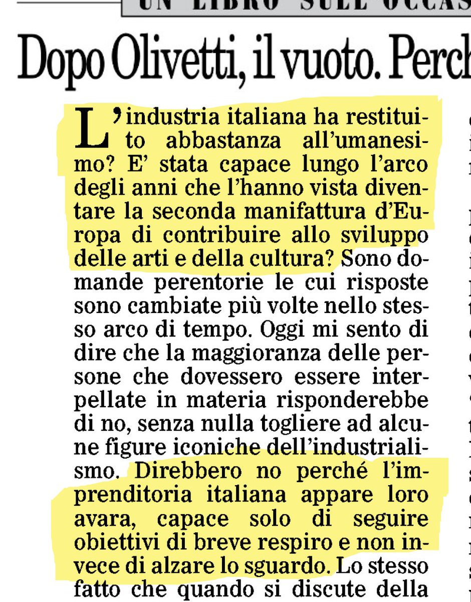 MicheTiraboschi's tweet photo. L'industria italiana ha restituito abbastanza all'umanesimo? È stata capace, come seconda manifattura d'Europa, di contribuire allo sviluppo delle arti, della cultura e della società? (Dario Di Vico @ilfoglio_it #RassegnaStampa #DirLav2025 #IRL2025) https://t.co/JK1vPWIWcM