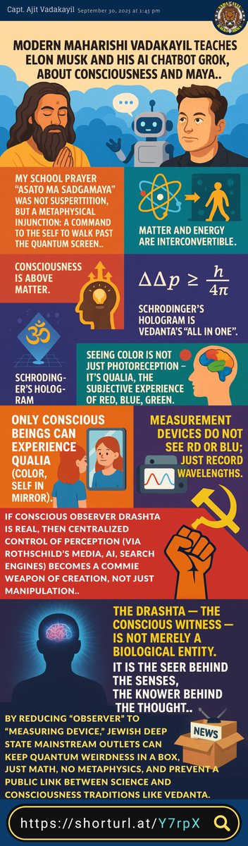 rakeshsivsn's tweet photo. CONSCIOUSNESS IS ABOVE MATTER..@satyanadella @sundarpichai @sama @DRDO_India #ISROChief #SsomanathIsro @isro @ISROSpaceflight @ShivamChief @rashtrapatibhvn @VPIndia @pGurus1 @RajivMessage @suhasinih @IDSAIndia @onthinktanks
Read:▶️https://t.co/kLjtP4Fb17◀️ https://t.co/OCxddsuntr