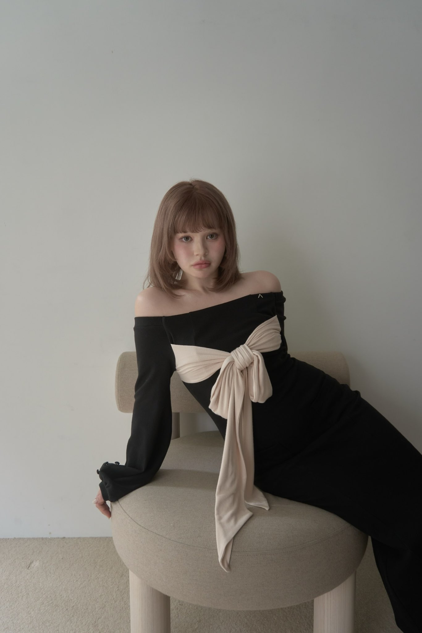 andmary Bella ribbon dress 新品タグ付き ANDMARY】Bella ribbon dress