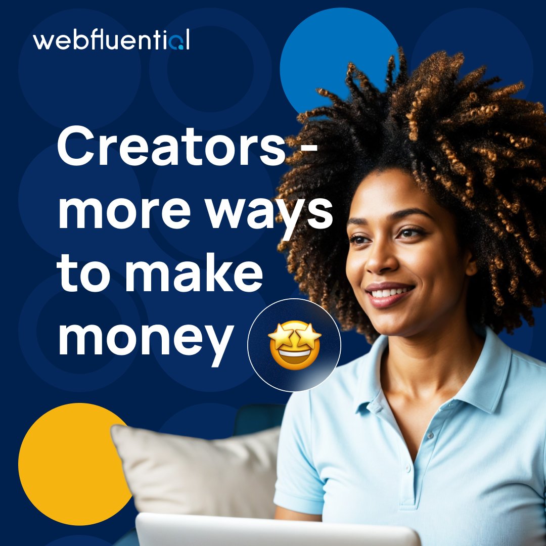 webfluenti_al's tweet image. Creators, this one’s for you! ✨ Webfluential 2.0 brings you:
💸 More ways to earn 
⚡ Faster payments 
🚀 Smarter collabs 
👉 Tap the link and migrate today: eu1.hubs.ly/H0nrdXd0