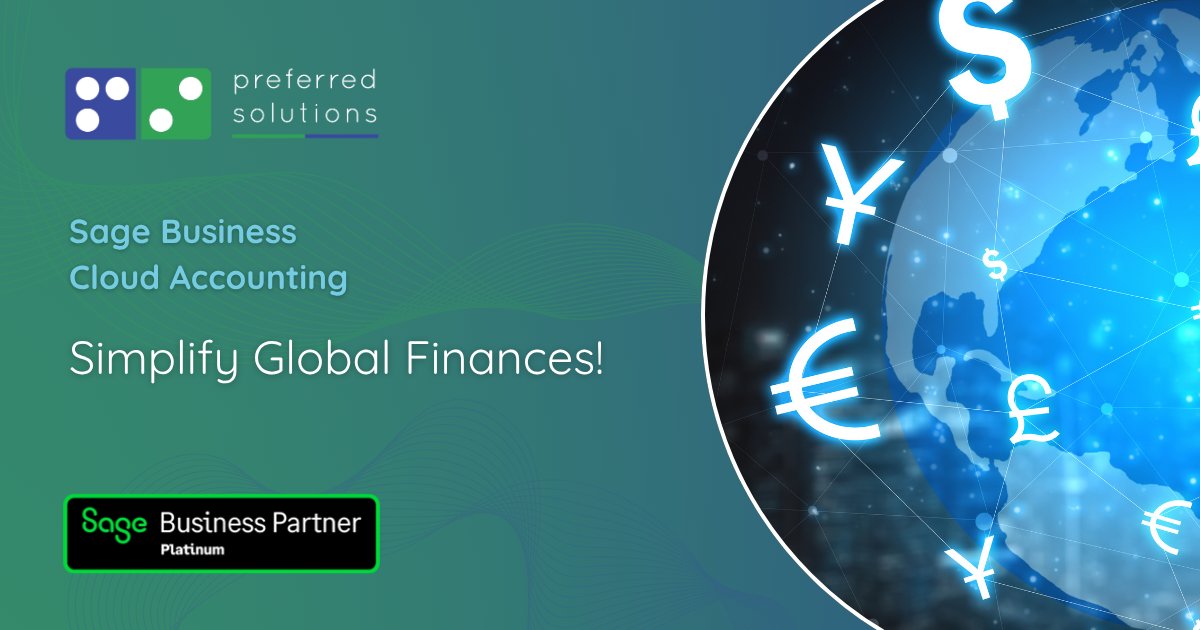 prefsolutions's tweet image. Sage Business Cloud Accounting Multi Currency: Manage global finances with ease! Set up multi-currency bank accounts, invoices, and reports. Get automatic exchange rate alerts and track FX gains/losses. Scalable, cost-effective, and user-friendly! Visit zurl.co/EquYM