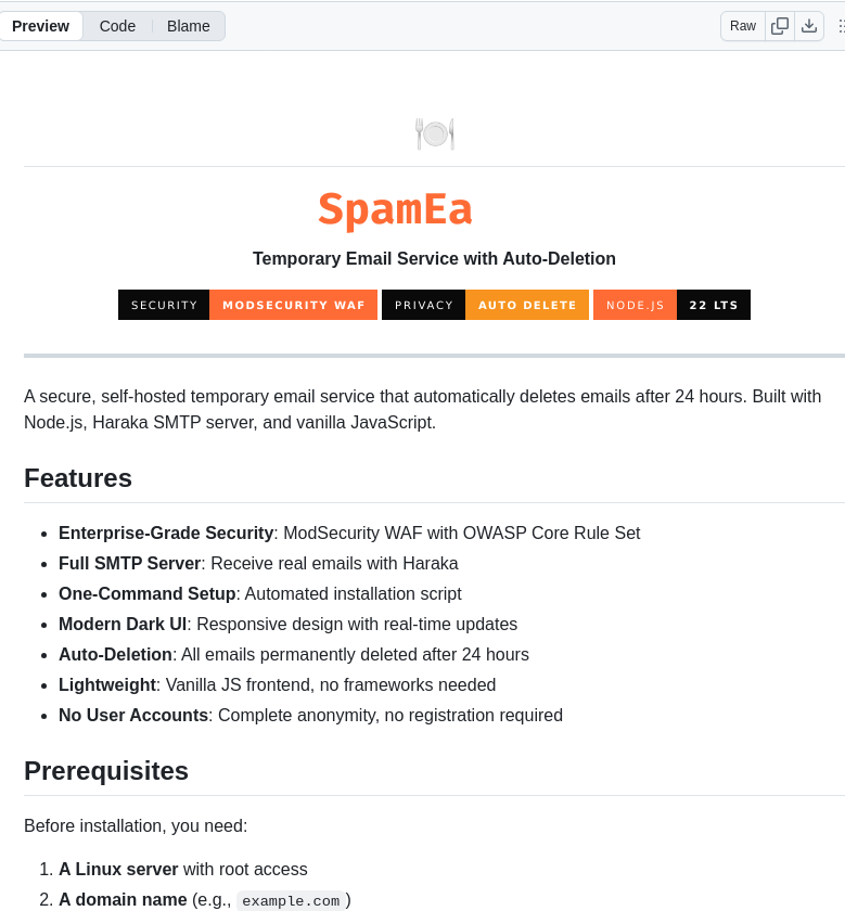 self-hosted temporary email with auto-delete