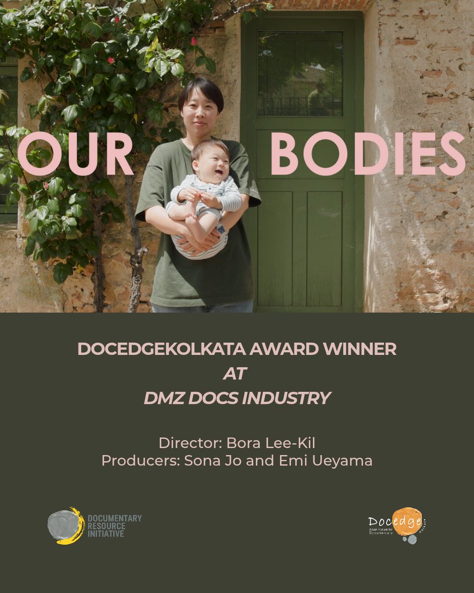 docresi's tweet photo. We are delighted to announce the DocedgeKolkata Award at this year's edition of @dmzdocs
 
OUR BODIES

Heartiest Congradulations to the Awardees:
Director: @boraleekil
Producers: Sona Jo, @emiueyama 

#DocedgeKolkata #dmzdocs #asiancinema  #documentary_resource_initiative https://t.co/KCo3qCilGB