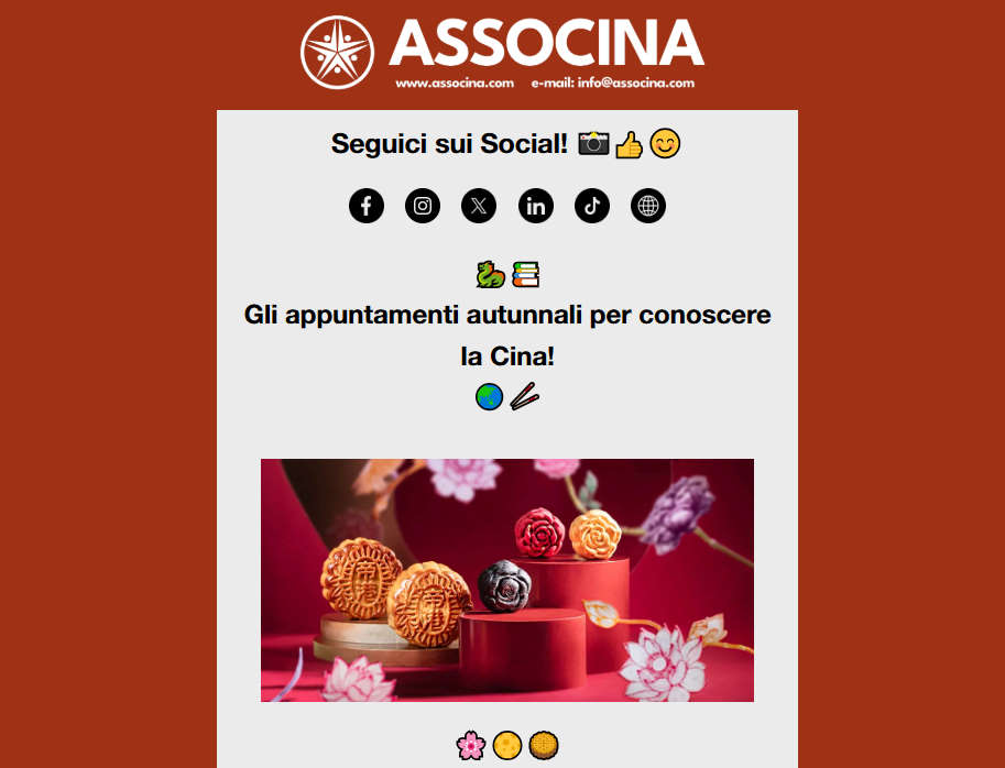 🌸🌕🥮 Festività Autunnali Cinesi con tanti appuntamenti per conoscere la Cina! 🌏🥢 - mailchi.mp/b7651ad48994/a…