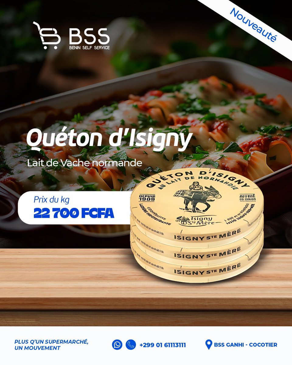 🤩 Les cheese lovers, nouvel arrivage, nouvelles tentations !
La Pinna, la Burrata et le Quéton d’Isigny disponibles à BSS…

👉 Passez vite les découvrir en magasin.

#BSS #FromageGourmand #CheeseLovers #SaveursBSS #PlusQuUnSupermarchéUnMouvement