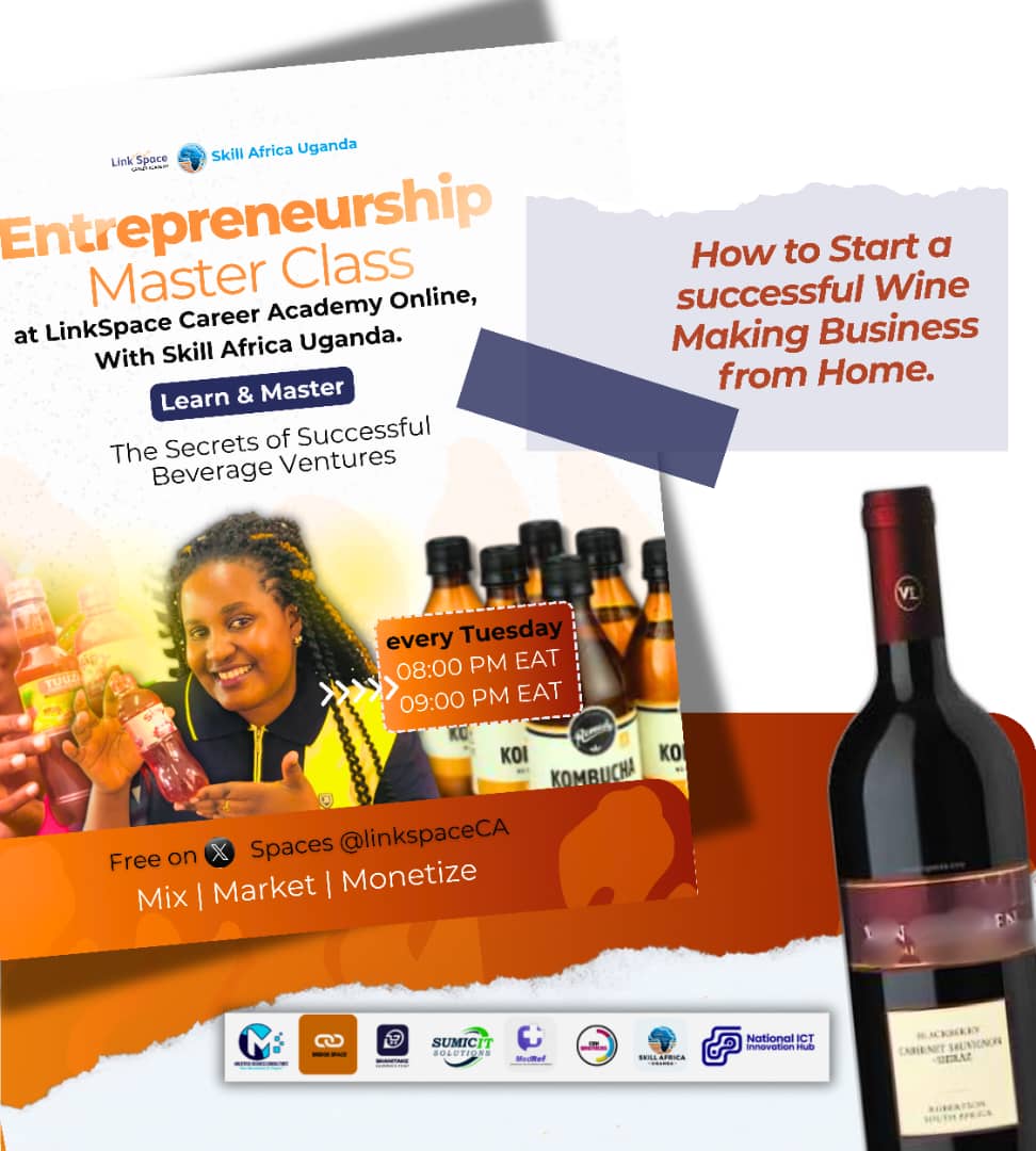 TuuzaL's tweet photo. This Tuesday on Link Space X Spaces, we dive deep into How to Start a Successful Wine Making Business from Home.*

Date &amp; Time: 30/09/2025 - 08:00 PM  to 09:00 PM EAT 

💫Use the Link below to set a reminder and to join 👇 

https://t.co/EGEsuN3Q0X…

skillafricauganda9@gmail.com https://t.co/Vf722MGmrN