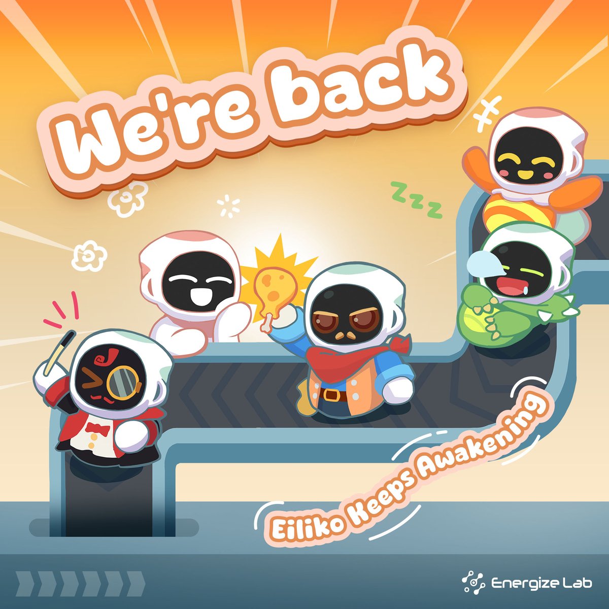 EnergizeLab's tweet image. 🎉We’re back from the National Day break🎉
Thanks to our temp “supervisor” Eilik  for holding down the fort! His Holiday Report says Eiliko&apos;s Awakening Plan went smoothly.😉
Now it’s our turn to carry the mission forward and help every little Eiliko get ready for their new homes.