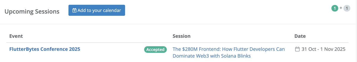 HeIsJoel0x's tweet image. Have a talk IRL about building solana mobile apps with Flutter @flutterbyteconf w @DisturbedCoin
Thanks for the opportunity @developerjamiu
let's talk everything @solanamobile and dominating the web3 products space.