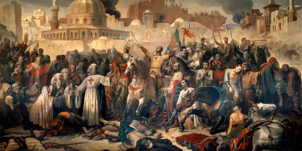 heisWale_'s tweet photo. Day 19 – The Crusades

For 200 years, kings and knights marched under the banner of faith. But these ‘holy wars’ often served power and ambition more than religion.

Lesson: Wars of faith often mask wars of ambition.
#30DaysOfHistoryLessons https://t.co/DjCfa5k3Si