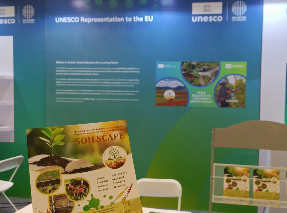 The 5th World Congress provided an opportunity to meet people from <a href="/UNESCO/">UNESCO 🏛️ #Education #Sciences #Culture 🇺🇳</a> #BiosphereReserves worldwide &amp; discuss #soil health &amp; management. <a href="/SOILSCAPE_EU/">SOILSCAPE Project</a> project is helping to drive forward a global #soilLiteracy movement by harnessing the power of art &amp; creativity
#Missionsoil