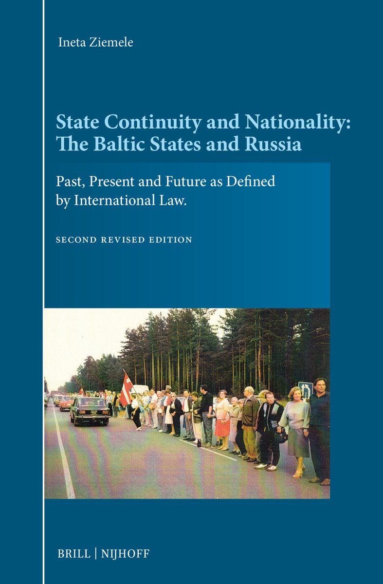 RGSL_LV's tweet photo. Congratulations to Dr @InetaZiemele, @RGSL_LV Professor and Judge at @EUCourtPress, on the publication of the 2nd revised edition of “State Continuity and Nationality: The Baltic States and Russia" by Brill Nijhof publishers.
https://t.co/76MsJgupGF
https://t.co/Ph4hklEupt https://t.co/UVTkNKacTM
