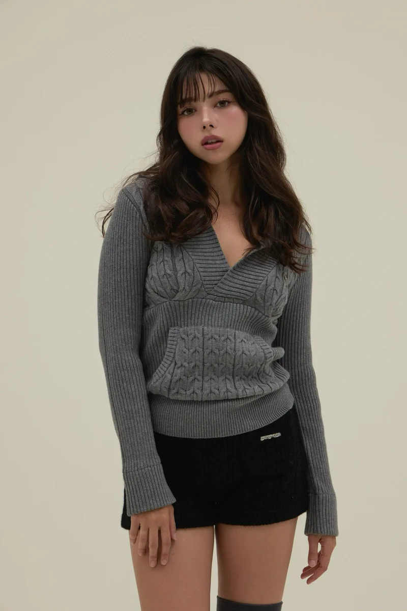 トップス andmary Taylor hoodie knit tops pink andmary auf X: „Taylor hoodie knit tops color gray/pink ¥11000-tax