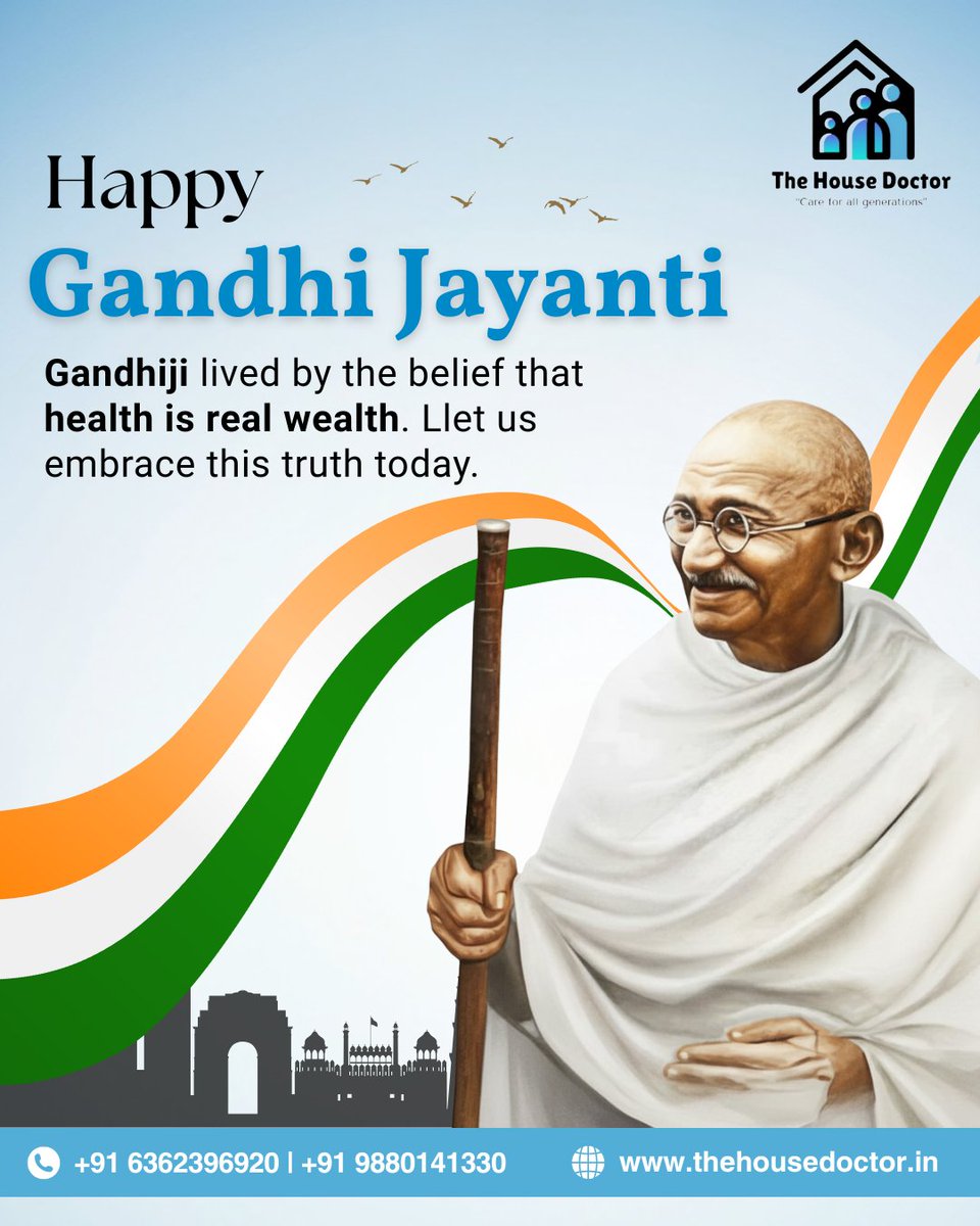 HouseDoctoblr's tweet photo. 𝑯𝒂𝒑𝒑𝒚 𝑮𝒂𝒏𝒅𝒉𝒊 𝑱𝒂𝒚𝒂����𝒕𝒊

#HappyGandhiJayanti #MahatmaGandhi #GandhiJayanti #FatherOfTheNation #TruthAndNonViolence #BapuJi #PeaceAndHarmony https://t.co/iyK1G7c180