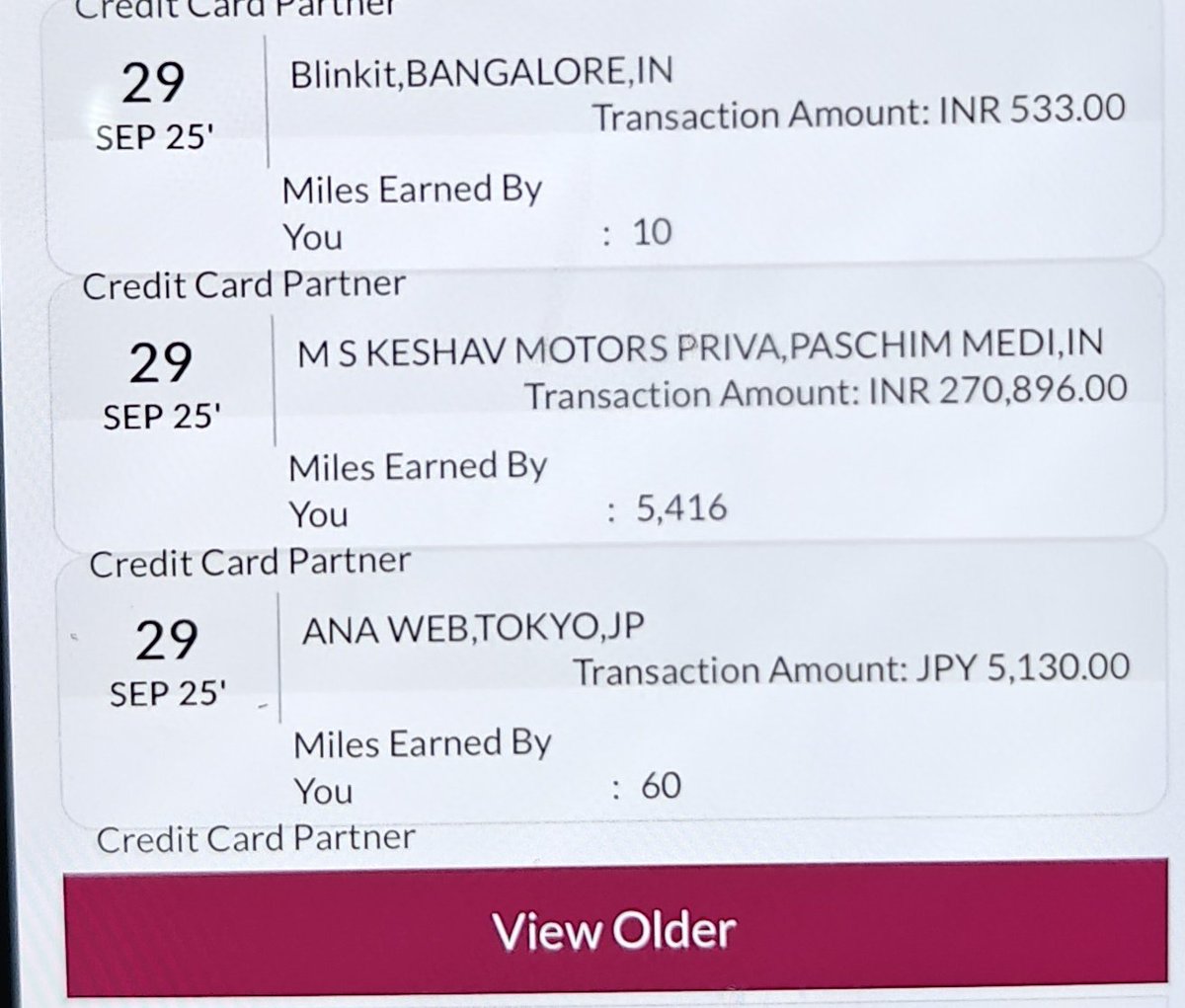 ProfessorCardz's tweet image. 🚨 Purchased 2 cars with Credit Cards 🚘

♥️Planned using Axis Atlas to save around 17200 Edge miles and ₹62000 in Accor points value. (Swipe charges deducted)

✅Father bought a new card for 6.3L. (After the exchange offer)

🚨I couriered my Axis Atlas card to him. 

✅…