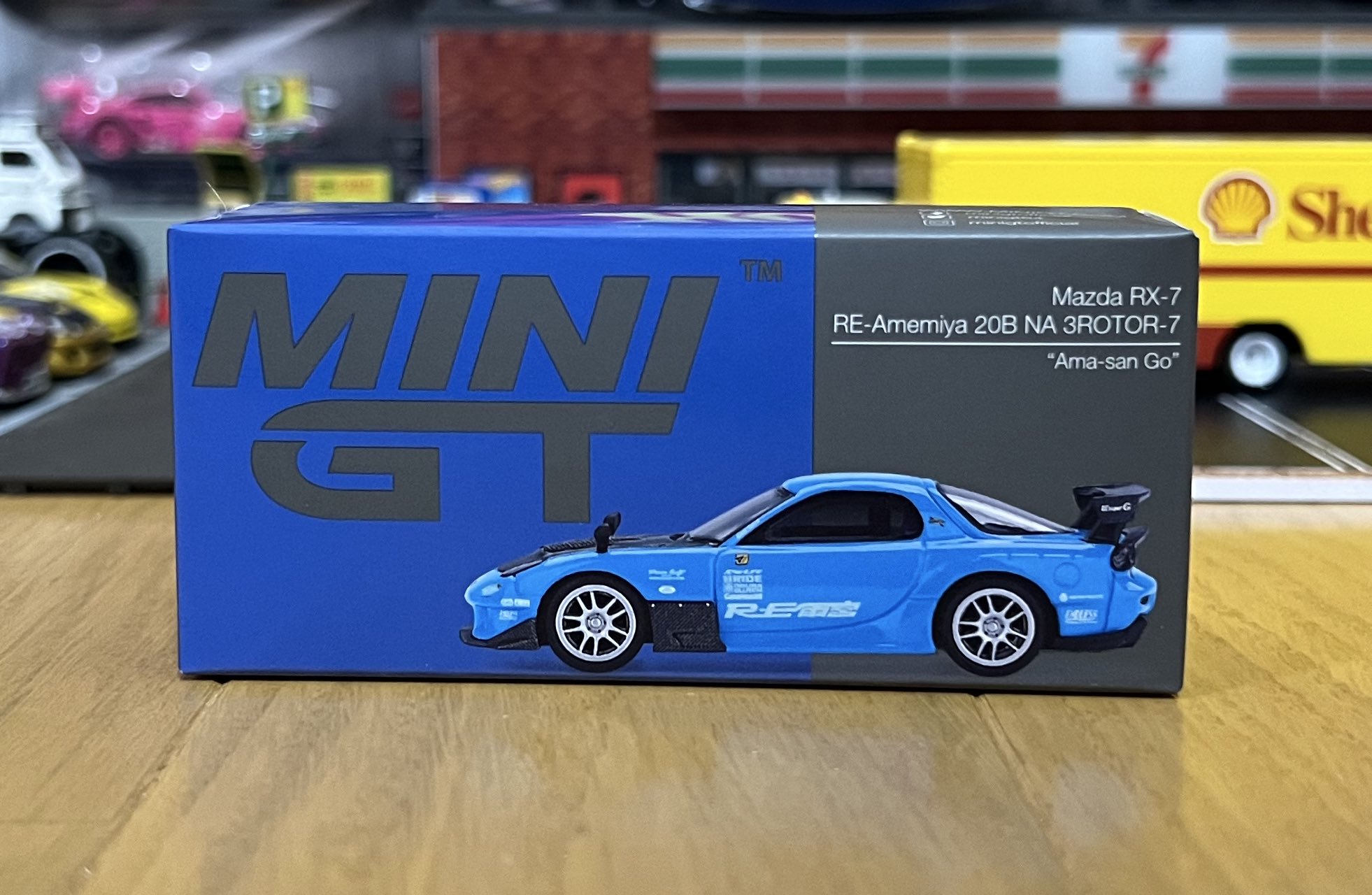 RE雨宫20B NA 3ROTOR aka 雨さん号 minigt 1/64 マツダ RX-7 RE雨宮 20B NA 3ROTOR-7 