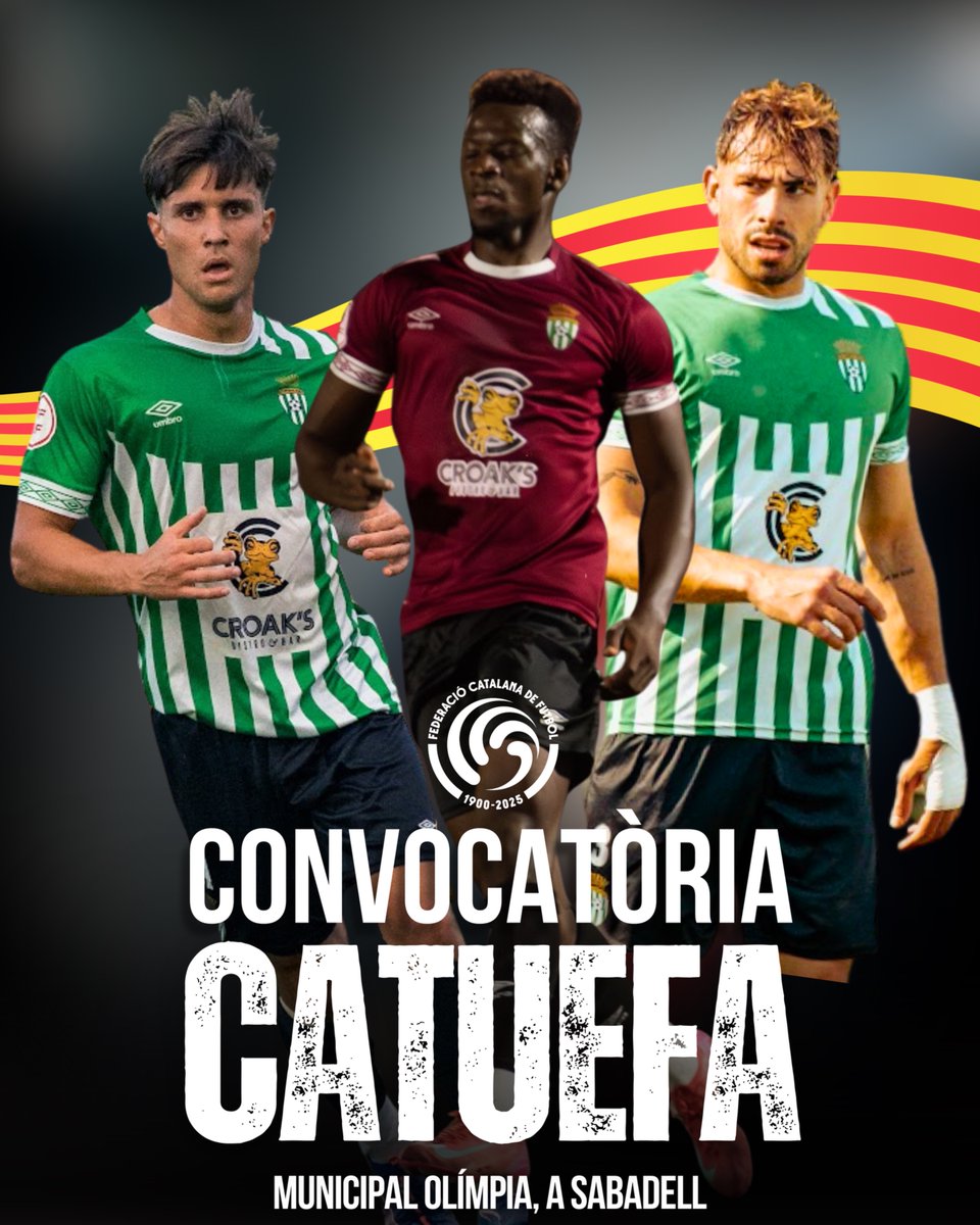 💚⚔️ 𝗖𝗔𝗧𝗨𝗘𝗙𝗔 | Convocatòria!

✅<a href="/CarlesGallardo5/">Carles Gallardo</a> 
✅<a href="/Masteromaar_/">Master Omar Kanteh Damba</a> 
✅Llorenç Busquets

✨ Avui, els nostres jugadors han estat convocats per defensar la samarreta de Catalunya amateur. Enhorabona👏

#CFPeralada #OrgullXampanyer #CATUEFA #SeleccióCatalana #SomPeralada 💚⚔️