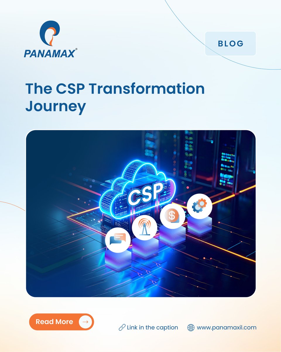 panamax_inc's tweet image. Connectivity alone no longer drives CSP growth.
To stay relevant, operators must evolve into digital enablers with new revenue streams, AI, cloud &amp;amp; automation.

Explore the CSP transformation journey shorturl.at/56UJv

#Panamax #CSP #TelecomTransformation #DigitalInnovation