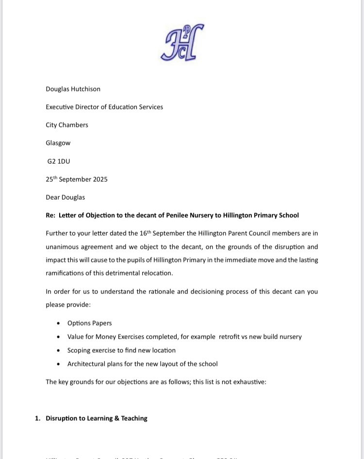 Hillington Primary Parent Council tweet media