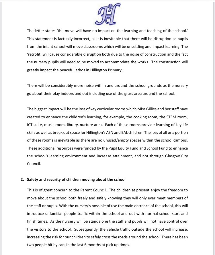 Hillington Primary Parent Council tweet media