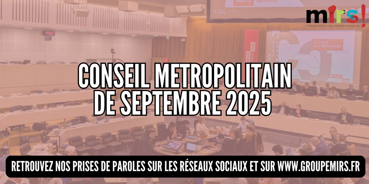 groupemirs's tweet photo. 🔴C'est un Conseil Métropolitain bien dense qui s'est déroulé hier !

🏘️ Retour sur les mobilisations sociales, nouveau règlement du FSL, subventions aux associations d'aide alimentaires aux étudiant.e.s, loi plein-emploi... 

Retrouvez le résumé express de nos positions ! https://t.co/zyd8ZbYkmT