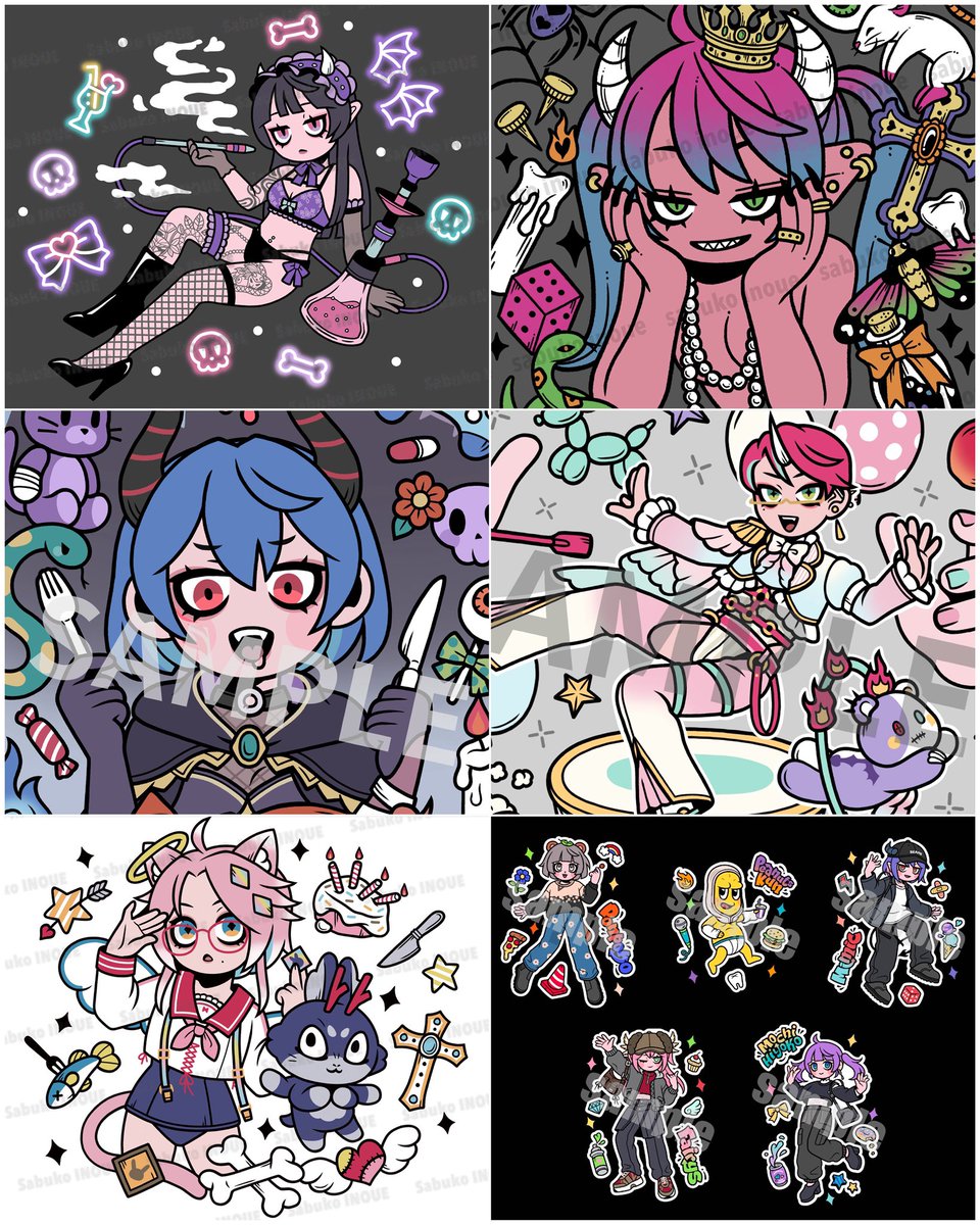 ayupi0718's tweet image. 【 #イラスト依頼 】
10月末～着手のご依頼を募集しています✍🏻

ポップ×ダークなテイストが得意です❕

グッズ、カットイラスト、アイコン等幅広く制作していますのでなんでもご相談ください✨️

連絡先・ご依頼用テンプレート・実績等はこちら⬇️
(lit.link/inouesabuko)

 #有償依頼受付中