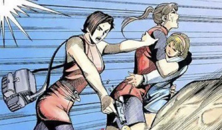 Ada with Claire and Sherry 🥹