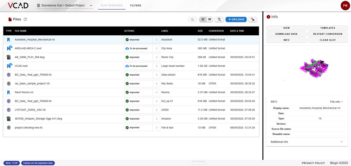 BimVcad's tweet image. #Vcad Standalone is evolving with a brand-new file manager, designed to deliver a modern and intuitive interface, fully aligned with the experience already available in the #AutodeskConstructionCloud integration.

Read the full article here:
 bimservices.it/new-file-manag…