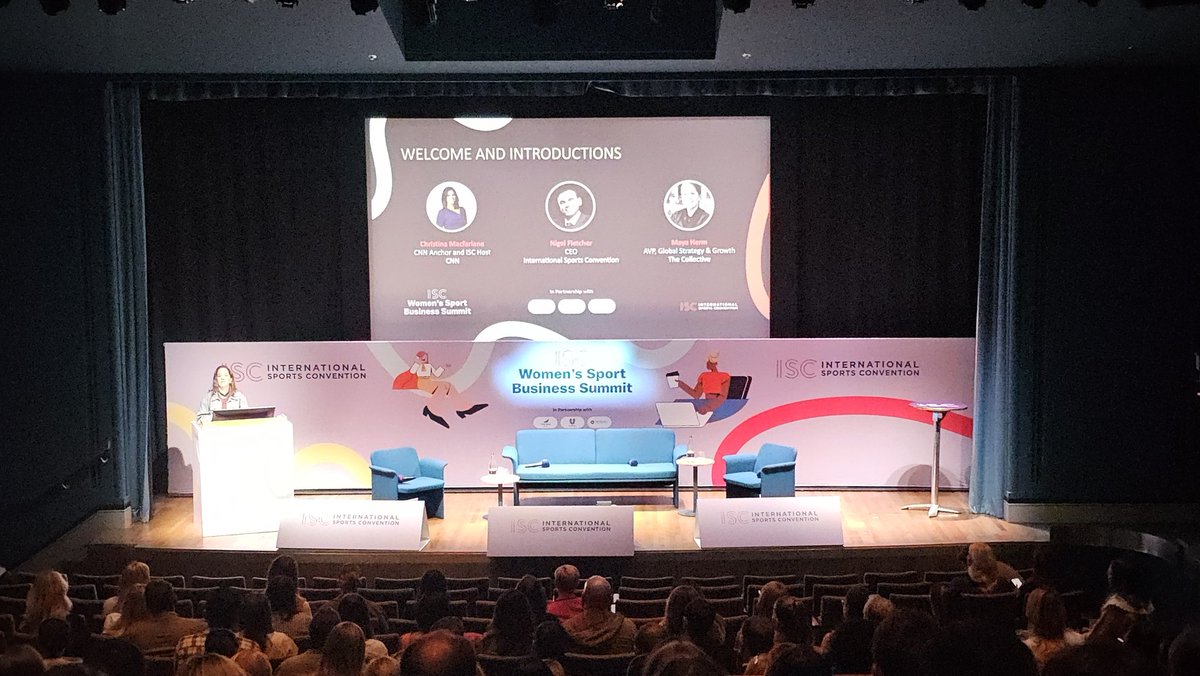 Delighted to be at the <a href="/IscBiz/">International Sports Convention</a> Women's Sport Business Summit today at the National Gallery. Say hello if you're here!