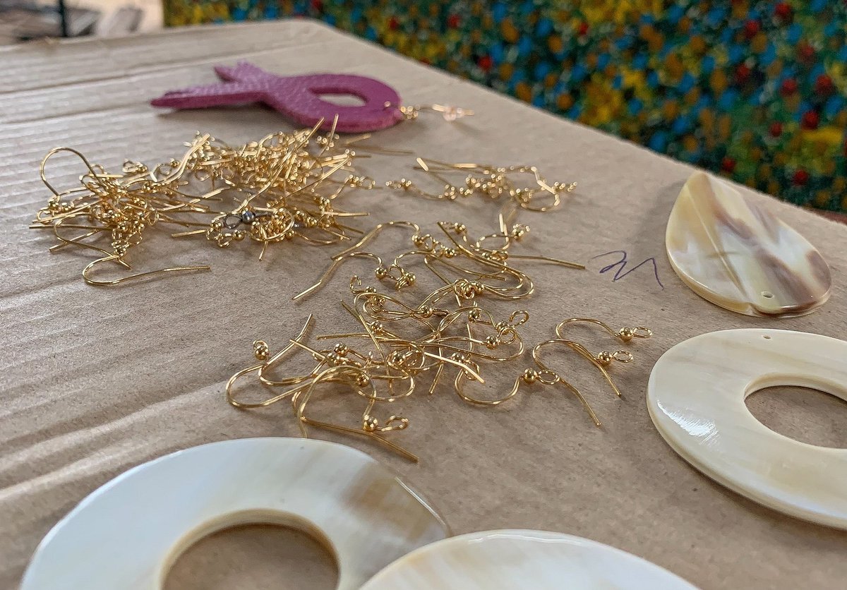 These earring hooks, exported from the United States to Uganda, are transformed into stunning Ugandan art earrings for sale, showcasing the power of global collaboration. During her visit, U.S. trade expert Esther Luongo Psarakis shared valuable insights on sourcing U.S.