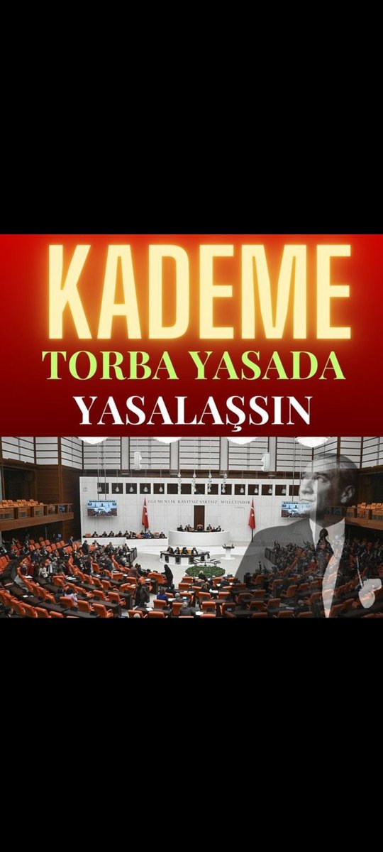 <a href="/melih_meric/">Melih Meriç</a> Adaletten yana haklı mücadelemiz de 
Kıymetli destekleriniz için teşekkür ederiz saygılar sunarız 🙏 
Kademe Talep Değil Anayasal Haktır 

#KademeGaspEdilemez
<a href="/EmadDernegi/">EMEKLİLİKTE ADALET DERNEĞİ ⚖️</a> 
<a href="/melih_meric/">Melih Meriç</a> 
<a href="/eczburhan/">Burhanettin Bulut</a> 
<a href="/gamzetascier/">Gamze ŞENGEL TAŞCIER</a> 
<a href="/aylinyaman_/">Dr. Aylin Yaman</a> 
<a href="/hasanozturkmen/">Hasan Öztürkmen</a> 
<a href="/mvhasanozturk/">Hasan ÖZTÜRK</a> 
<a href="/eczozgurozel/">Özgür Özel</a>