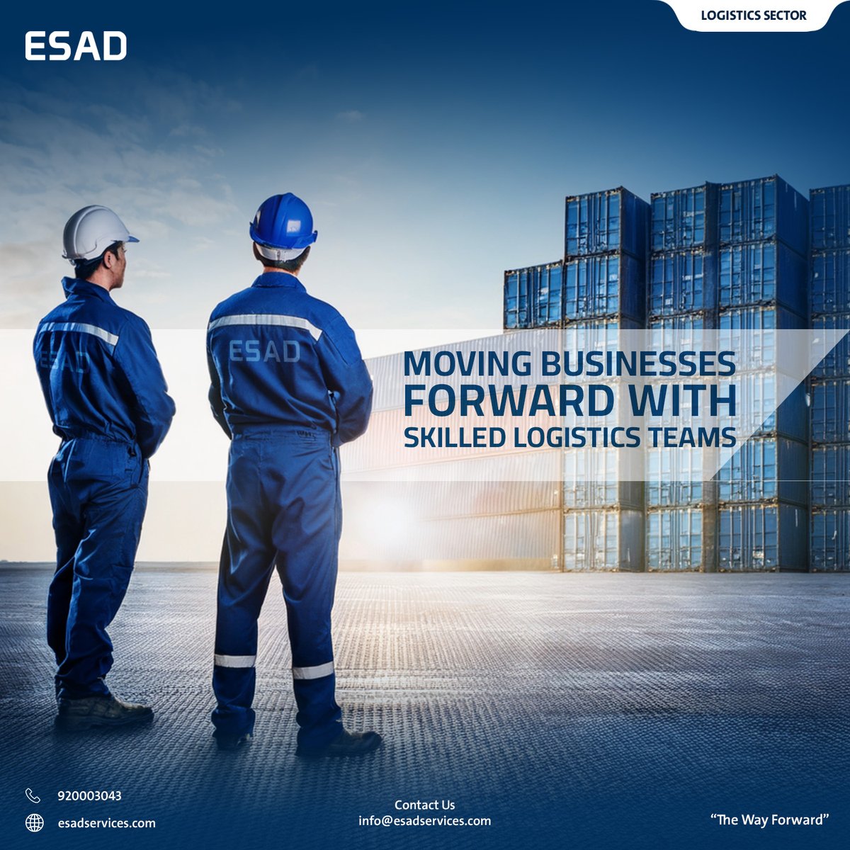 EsadServices's tweet image. At ESAD, we provide Skilled Logistics Workforce Solutions that keep supply chains moving efficiently and reliably, delivering the right talent to empower the Transportation, Warehousing, and Distribution sectors&apos; needs.

#LogisticsSector
#QualityService
#TheWayForward