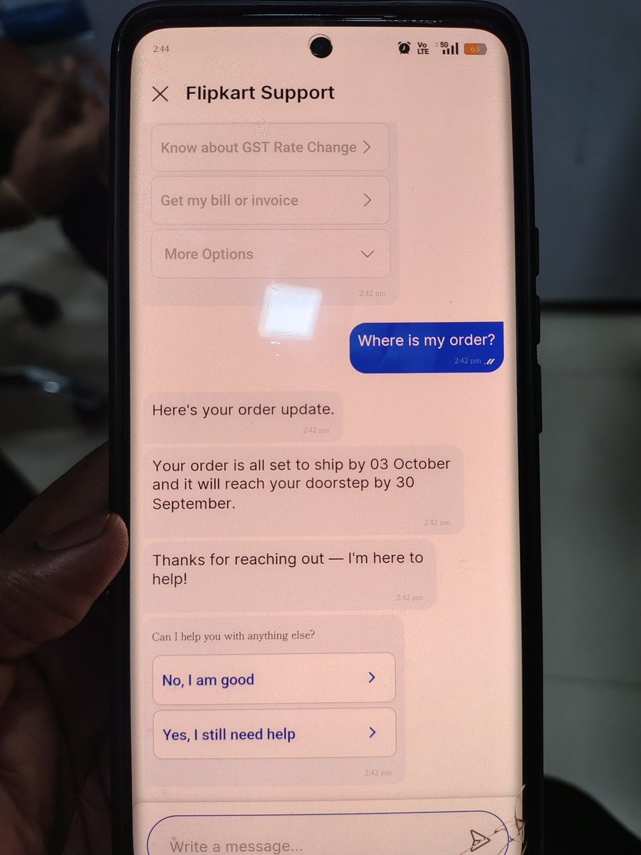MicPolitics1's tweet photo. @flipkartsupport @Flipkart 
Any comments... Your delivery is being delayed again again. https://t.co/qBdZMPEoat