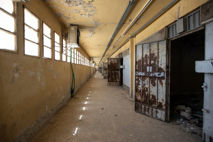 TelGlobalHealth's tweet photo. (2/6) Sweat and blood still cling to the walls of Sednaya — Assad’s most notorious prison, once called “the human slaughterhouse”  

When rebels stormed it in December 2024, over 24,000 prisoners emerged from years of torture, starvation, and silence https://t.co/cEivzQlYWj
