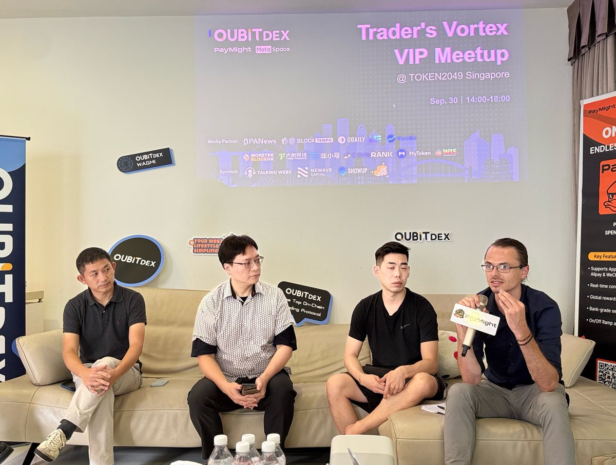 QuBitDEXIntern's tweet image. ❤️🔥Live at the Meet @QuBitDEX event in Singapore
Many perspectives converged at the QuBitDEX discussion, such as the possibility of AI, DEX merging into one living economy.