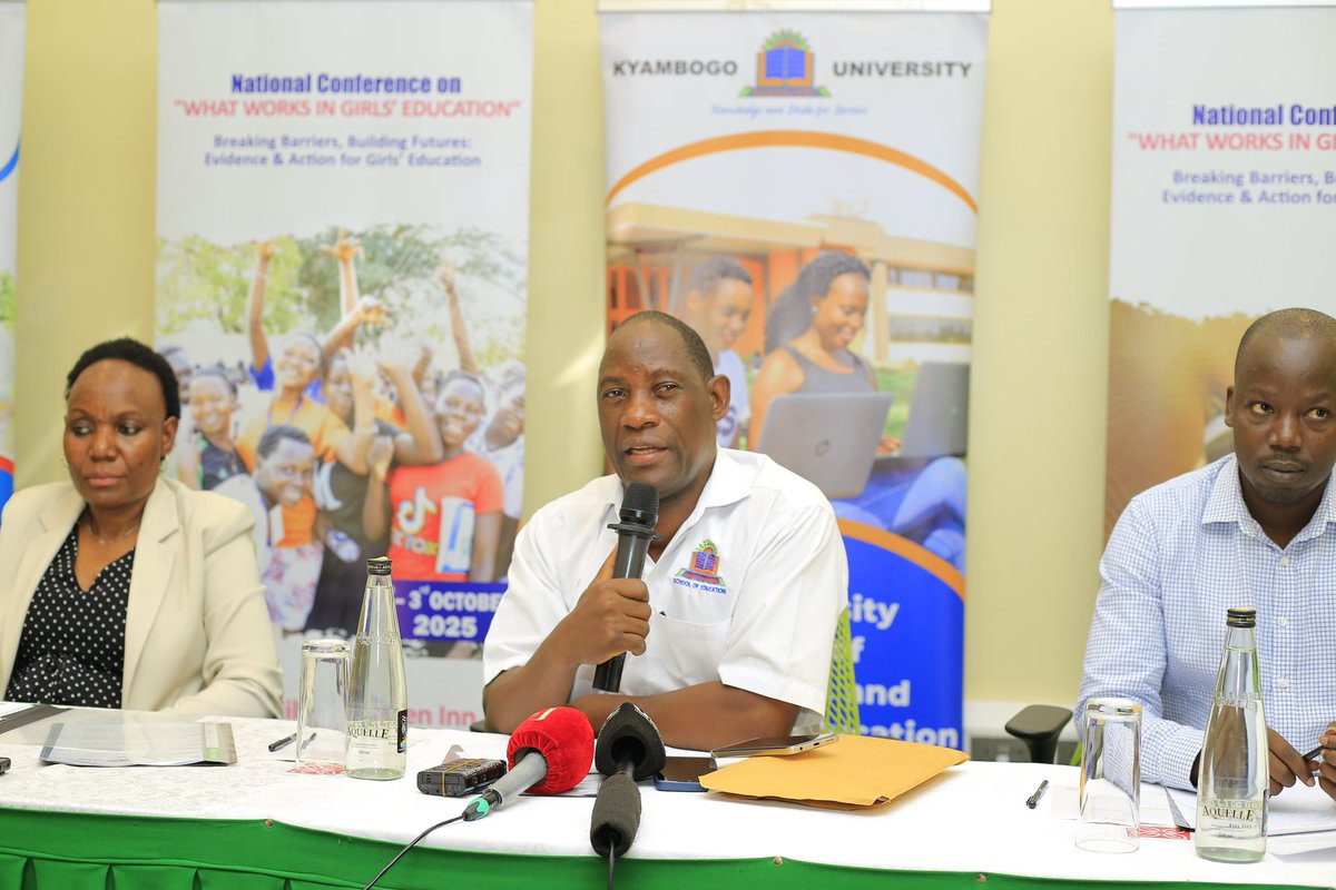 kyobesarah's tweet photo. @UwezoUganda in collaboration with @kyambogou’s School of Education, @REAL_Centre, and the @ReliAfrica, has informed the media about the upcoming National Conference on Effective Strategies in Girls' Education, which is set to take place tomorrow.
#GirlsEducation 
@MNakabug https://t.co/SlCBae4XGe