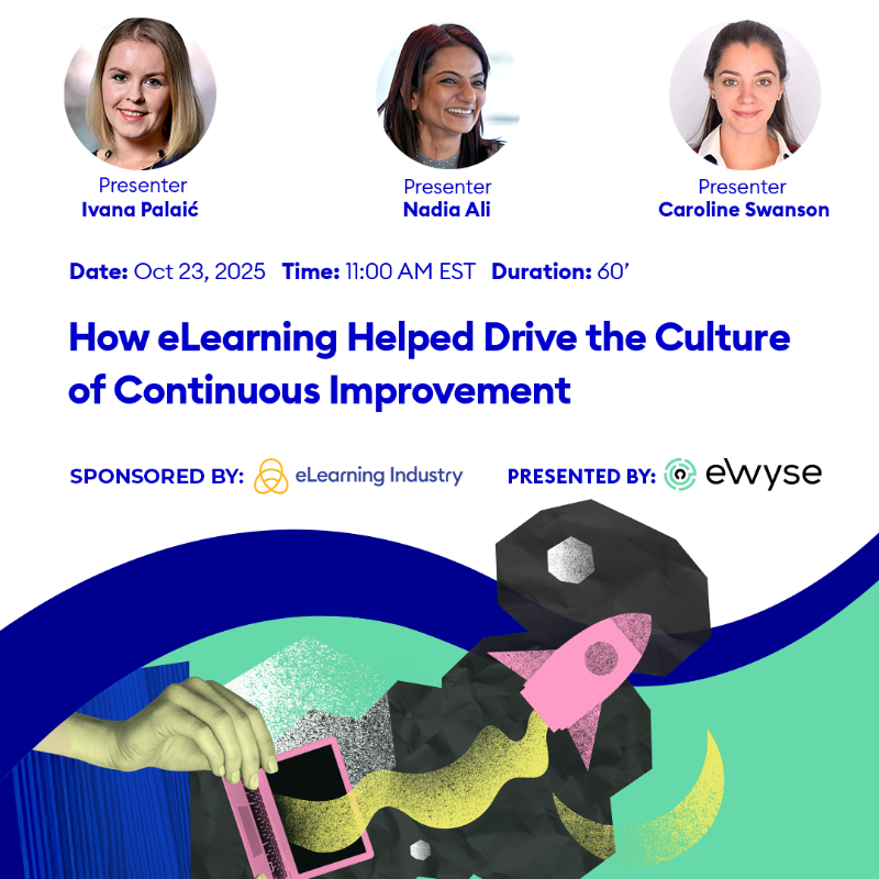 elearnindustry's tweet photo. Discover proven tips to select the best #eLearningpartner who truly aligns with your team’s culture and goals in this live webinar by @ewyse_agency on October 23. Register now. 
#elearningsolutions