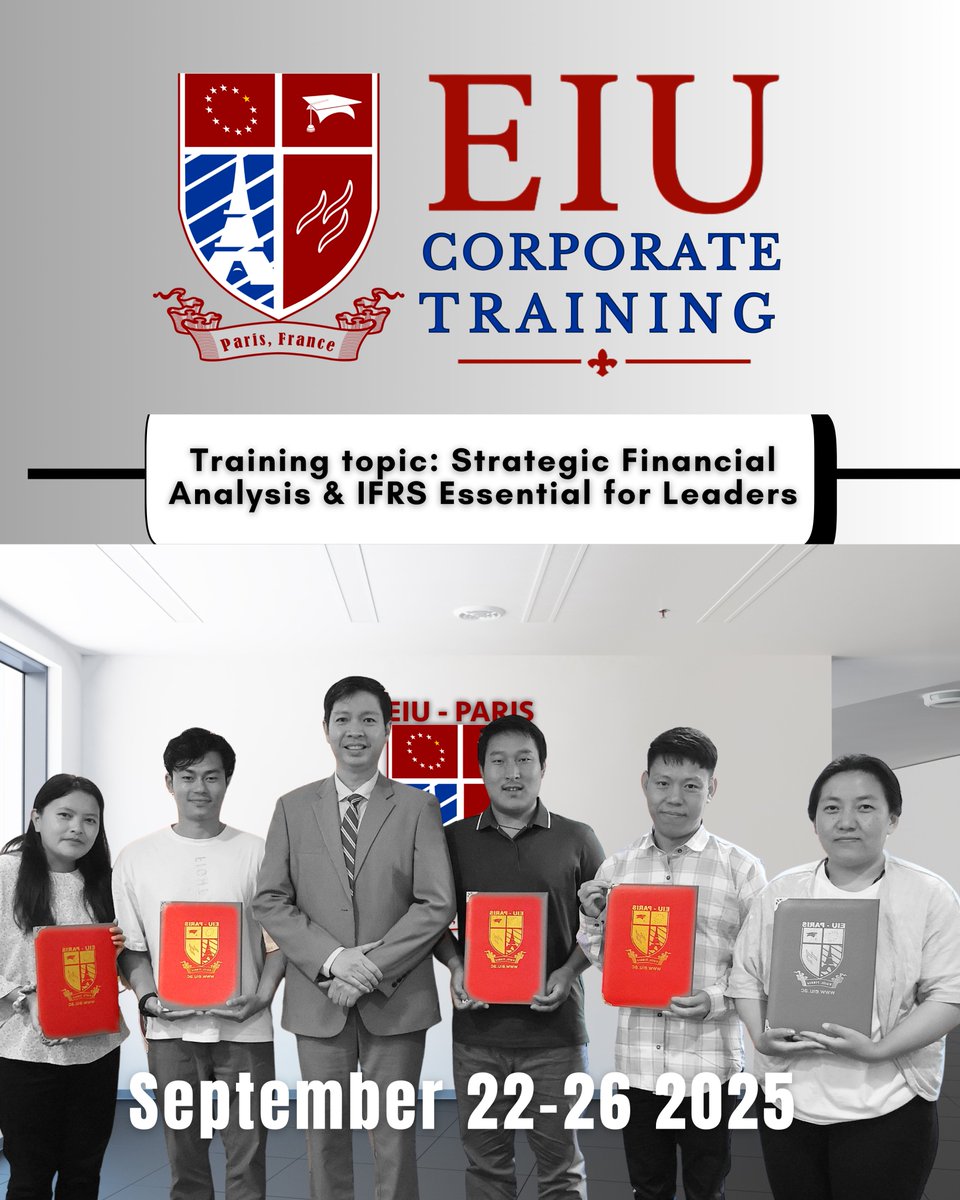 Corporate Training Division – EIU Paris successfully conducted impactful workshops last week.  ⭐️Strategic Financial Analysis &amp; IFRS Essential for Leaders
Ready to empower your teams: training@eiu.ac #corporatetraining #eiuparis #bangkok #Dubai #London #Paris