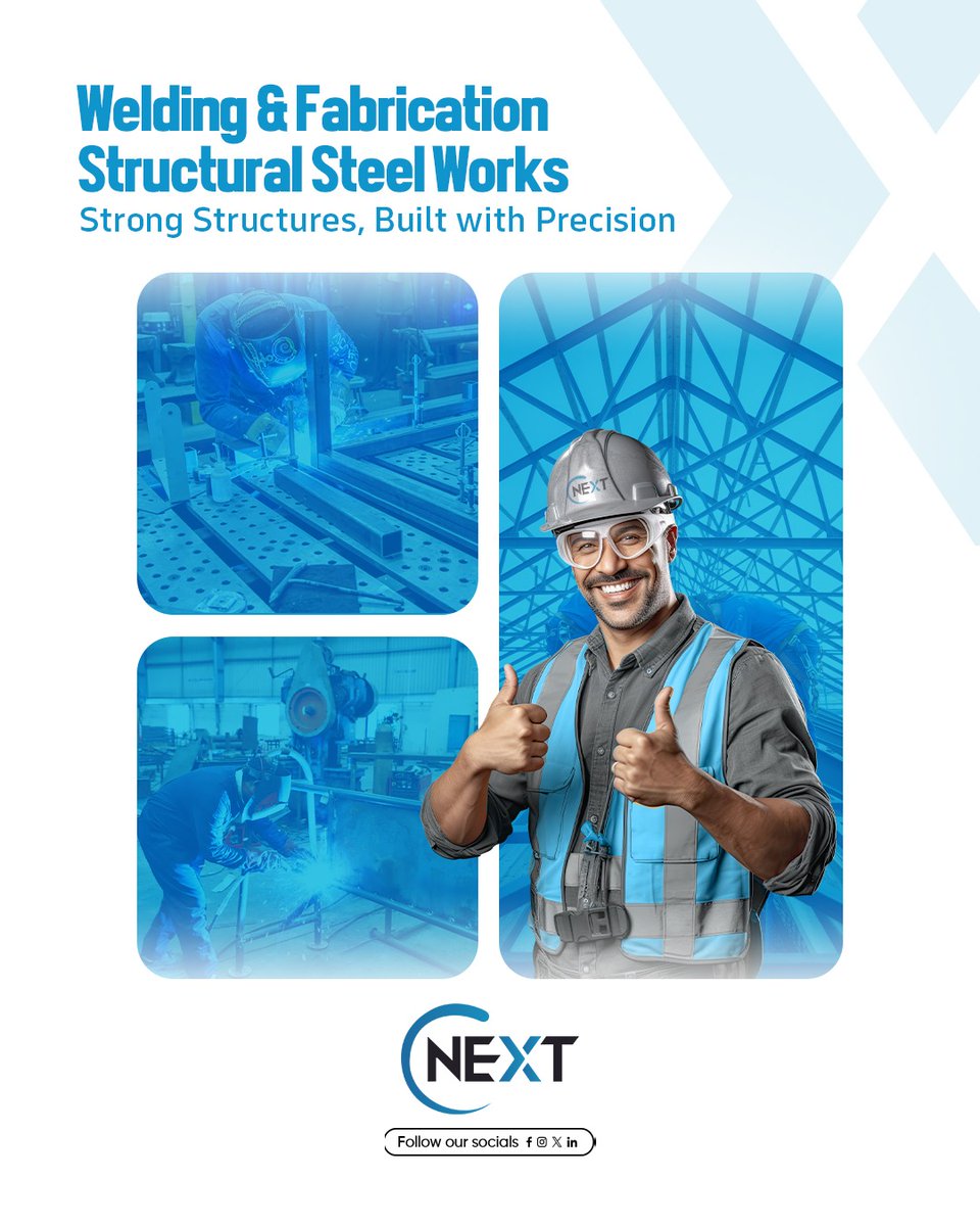 cnextsa's tweet image. Strong. Precise. Reliable.
Cnext structural steel fabrication ensures every project stands tall and secure.

#StructuralSteel #WeldingWorks #Cnext #EngineeringExcellence