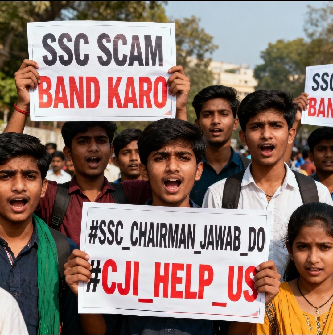 NEERAJK89030467's tweet image. मेहनती युवाओं का भविष्य बर्बाद नहीं होगा! SSC पेपर लीक और धांधली बंद हो, Eduquity वेंडर पर CBI जांच हो। SSC चेयरमैन जवाब दो! #SSCScam
#ssc_chairman_jwab_do
#cji_help_us