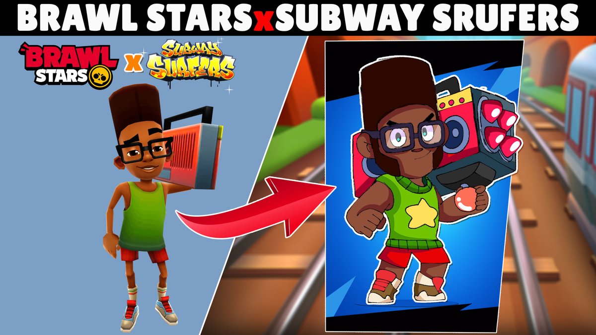 tapmobgameplay's tweet photo. Brawl Stars x Subway Surfers Collab!
Credit: @02_cupim @panqueca_robo @cosmicwavs @Carbon_Tie @roroartx @TheFeloxselUwU
Please visit this video for more:
๐๐๐
https://t.co/MIazfpqD53
#BrawlStars
#subwaysurfers
#CollabSkins https://t.co/X3DkWGvjny