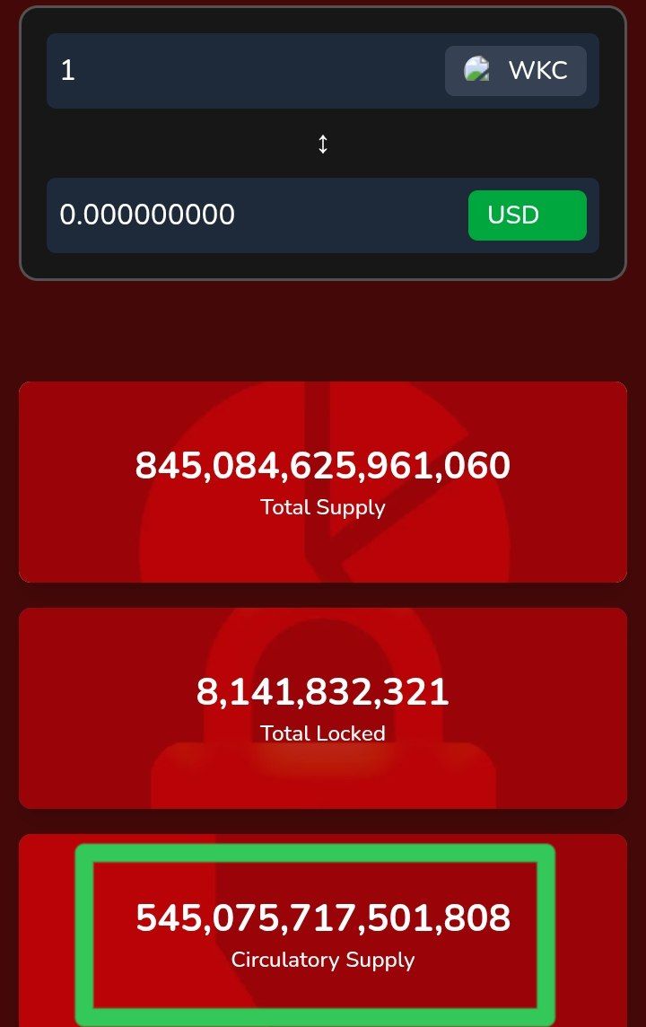 MeMeWhAle0's tweet image. $WKC — The Hidden Giant Ready to Erupt 🚨

You’re not just looking at a meme coin. $WKC is thinking higher than high. Behind the scenes lies a powerful ecosystem and tokenomics model many are still sleeping on. Here’s why this stealth rocket won’t stay under the radar much…