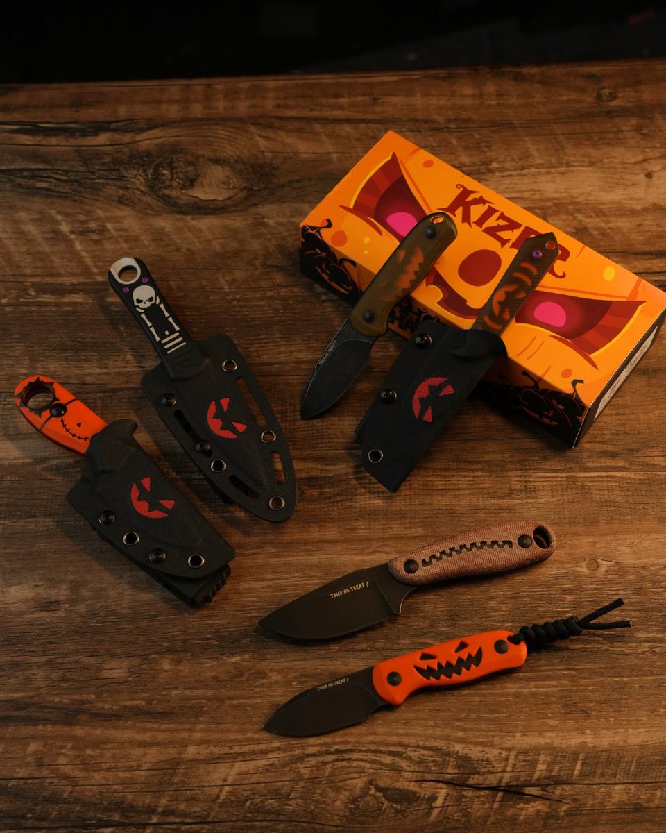 🎃 Halloween Limited Editions – Countdown On! 🎃

📅 Dropping on October 1st at 12:01 AM EDT

🔗Kizer Website: kizerknives.com/collections/20…
🔗Dropbear Website: mydropbear.com/collections/20…