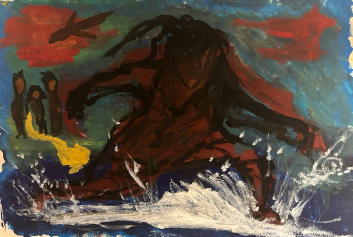 映画「宝島」。
あまりの余韻の強さが止められず、
感想を絵にしました。

#宝島