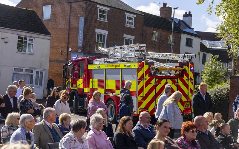 Last week, we unveiled a new Red Plaque in honour of Michael 'Mick' Bird at Shepshed fire station, where he served for 21 years.

Mick died as a result of a medical emergency while in a fire engine responding to an incident on 24 September, nineteen years ago.

The ceremony was