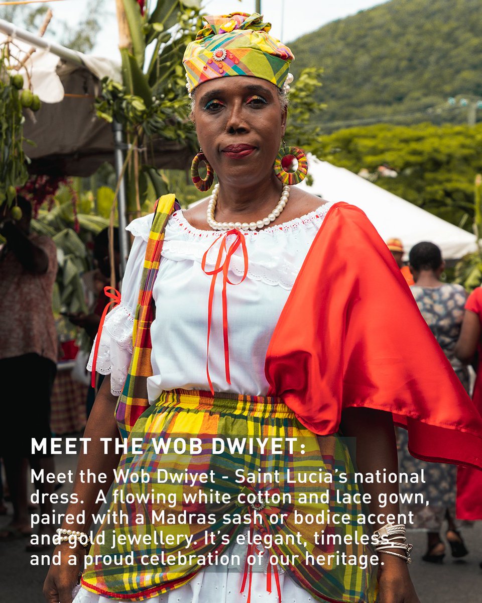 Have you seen Saint Lucia’s bright and colorful madras fabric? 🇱🇨✨ Swipe to discover how this fabric tells the story of our culture and traditions. 💛🌴