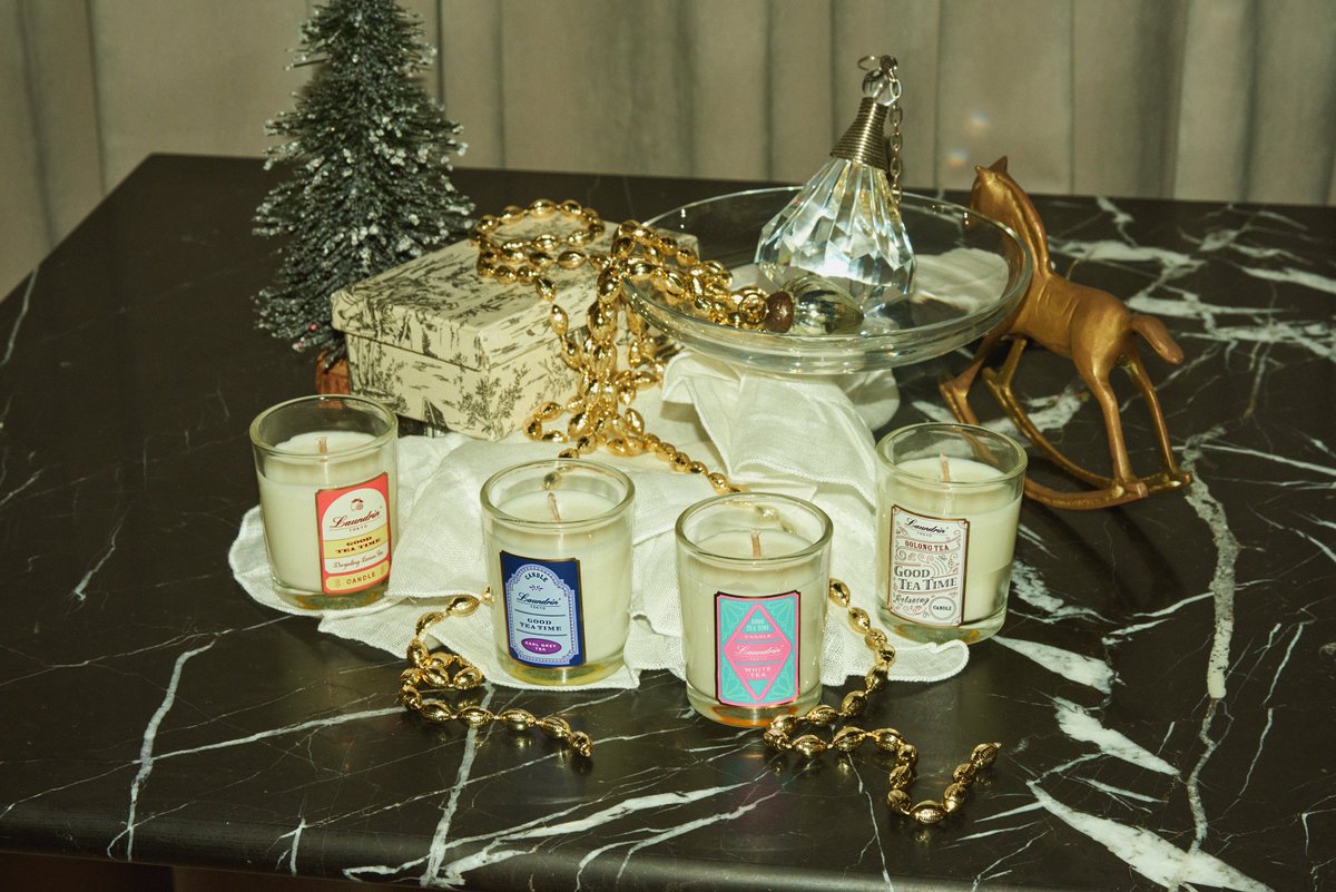 昨年に続き、好評発売中のGOOD TEA TIMEシリーズ「ミニキャンドル」の