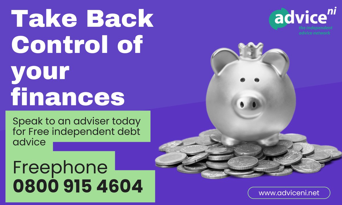 AdviceNI's tweet image. Summer’s over, but expenses aren’t! Don’t face rising bills alone. Our advisers offer free, confidential help. 📞 Call 0800 915 4604 or chat online: ow.ly/fCPy50X3yH7 #BackInControl #MoneyWorries #FreeDebtAdvice #NorthernIreland