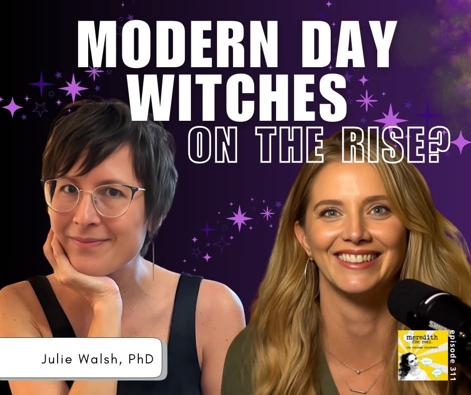 Is there an uptick or is this commercialism packaged as a spiritual practice?

Julie Walsh PhD in ep 311:

👉The history 
👉Connection between female sexual satisfaction &amp; witches
👉The 1487 bestseller that fueled hunts
👉LSD, feminism &amp; fungus 

 linktr.ee/meredithforreal