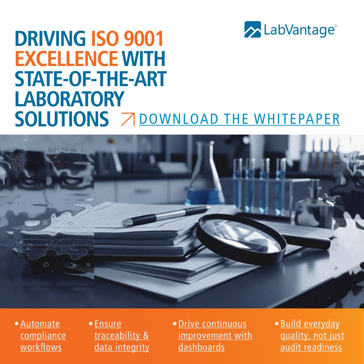 labvantage's tweet image. For R&D labs, ISO 9001 ensures traceability, data integrity and more.
📖 Our latest whitepaper, explores how a laboratory informatics platform automates it in real-time.
👉 Download the whitepaper here: labvantage.com/white-paper/dr…
#ISO9001 #LabInformatics