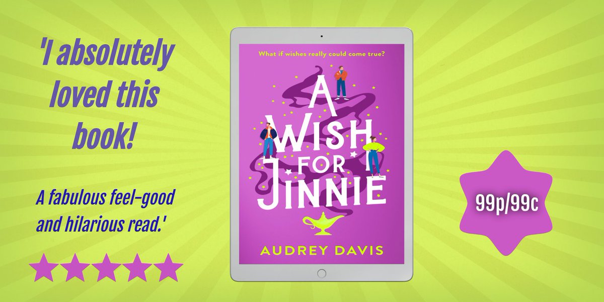 Last chance to grab A Wish For Jinnie for only 99p/99c. Kindle Deal ends today!

'Wonderful, witty and fabulous!'
⭐️⭐️⭐️⭐️⭐️
'You will smile, laugh and probably cry in parts.'
⭐️⭐️⭐️⭐️⭐️
getbook.at/AWishForJinnie